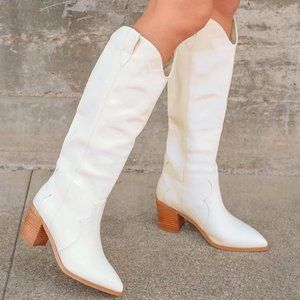 Princess Polly Billini Novena White Western Boot